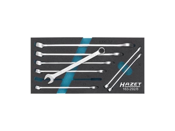 HAZET 163-292/8, 10,22 mm, Kromi, 172 mm, 342 mm, 1,05 kg, 8 kpl