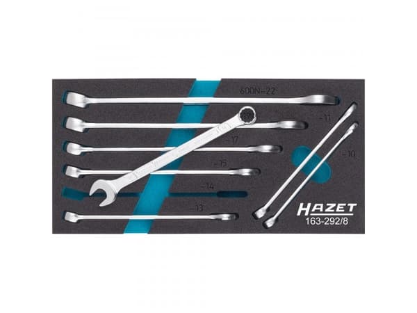 HAZET 163-292/8, 10,22 mm, Kromi, 172 mm, 342 mm, 1,05 kg, 8 kpl