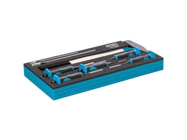 HAZET 163-299/8, Drift punch set, Musta, Sininen, 1,68 kg, 8 kpl, 342 mm, 172 mm