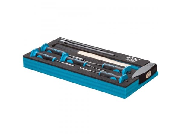 HAZET 163-299/8, Drift punch set, Musta, Sininen, 1,68 kg, 8 kpl, 342 mm, 172 mm