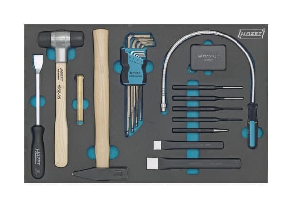 HAZET 163-60/22, 3,32 kg, 342 mm, 519 mm, 22 verktøy
