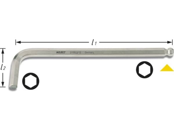 Hazet Unbrako Vinkelskruetrækker 2.5 mm