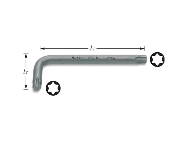 Hazet Vinkelskruvmejsel Inre-TORX T 25
