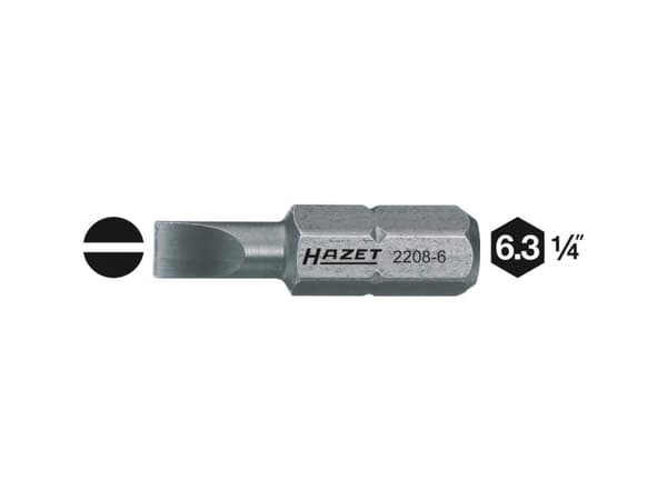 Hazet Lige kærv-bit 4 mm Kvalitetsstål C 6.3 1 stk