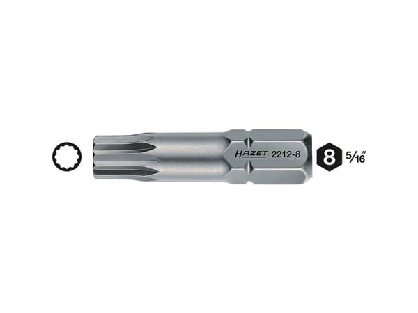 Hazet Multi-tand-bit M10 Kvalitetsstål 1 stk
