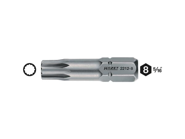 Hazet Multi-tand-bit M10 Kvalitetsstål 1 stk