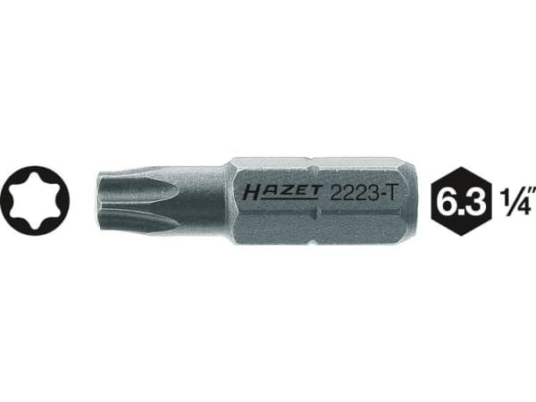 HAZET 2223-T30, 1 styck, Torx, T30, 6 mm, 2,5 cm, 10 g