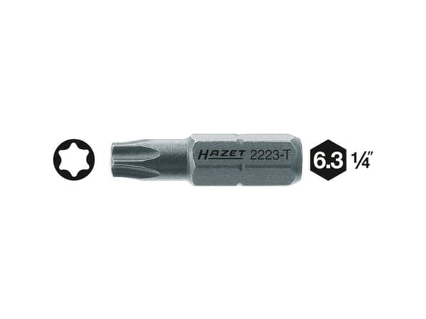 HAZET 2223-T30, 1 styck, Torx, T30, 6 mm, 2,5 cm, 10 g