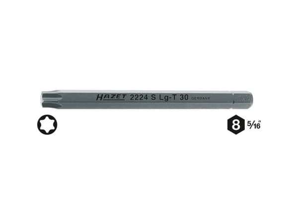 Hazet 2224SLG-T45 Torx-bit T 45 Kvalitetsstål C 8 1 stk