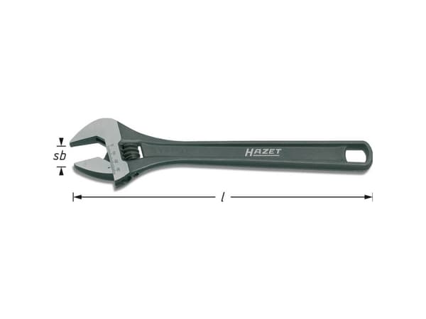 HAZET 279-12, 308 mm, Ställbar skiftnyckel