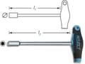 Miniatyrbild 2 av 3: Hazet HAZET Workshop Top Wrench Skruvmejsel Nyckelbredd: 7 mm Bladlängd: 230 mm