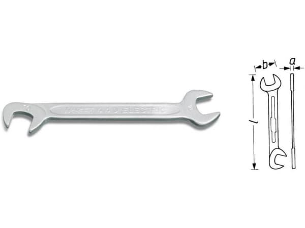 HAZET 440-4, Kromivanadiini-teräs, Kromi, 7 cm, 1 kpl