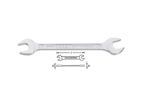 HAZET 450NA-25/32X7/8VKH, Krom-vanadium-stål, Krom, 23,9 cm, 178 g, 1 stk, Tyskland