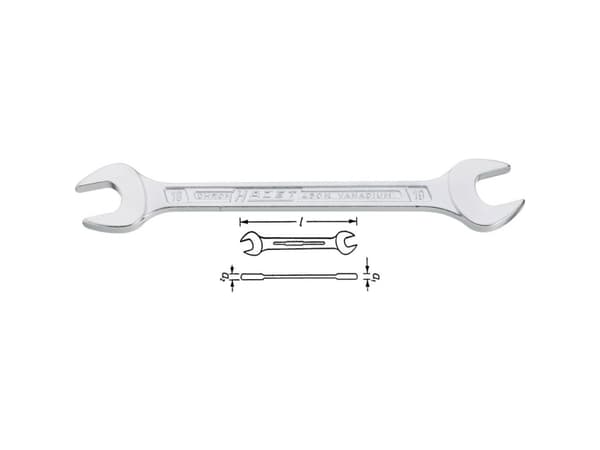 HAZET 450NA-5/8X3/4VKH, Krom-vanadium-stål, Krom, 22,1 cm, 138 g, 1 stk, Tyskland