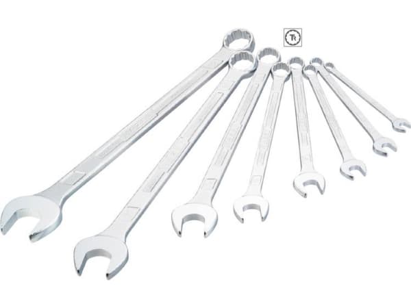 HAZET 600LG/8, 10,13,14,17,19,24,27,32 mm, Krom, Krom, Tyskland, 8 styck