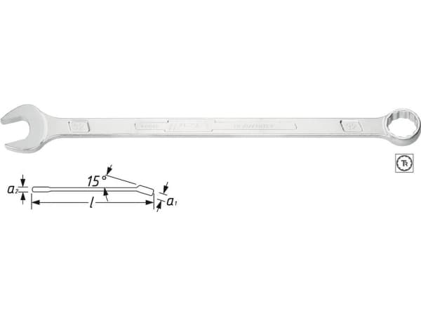HAZET 600LG-32, 32 mm, Kromi, Kromi, Saksa, 530 mm, 1 kpl