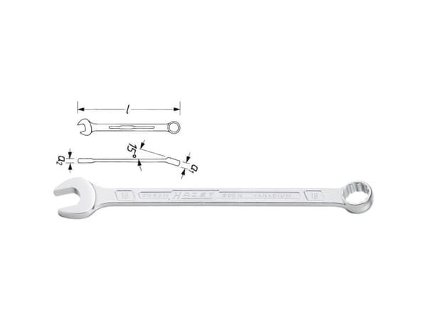 HAZET 600NA-13/16, 13/16", Koppar, Stål, Krom, Matt, 15°