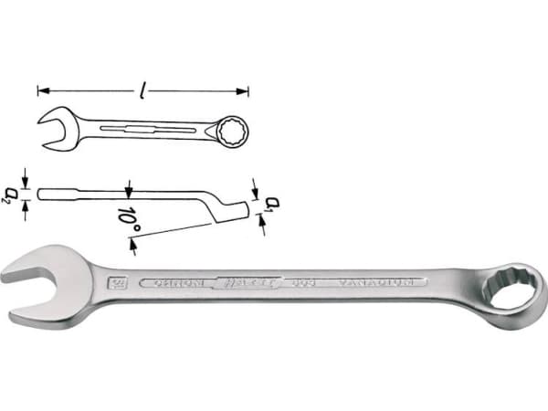 HAZET 603-27, 27 mm, Kromi, Kromi, Matta, 10°, Saksa