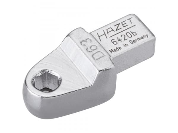 HAZET 6420B, Yksittäinen kohde, jakoavaimen päätyliitin, Kromi, 6.3 mm, 20 mm, 40,5 mm