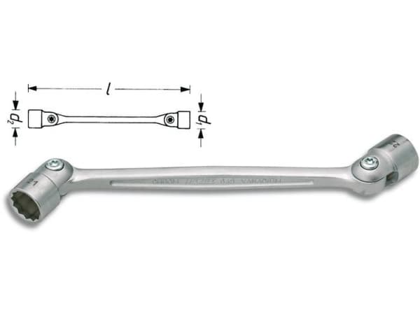 Hazet 645-16X17 Nivelpistorasia-avain 16 mm, 17 mm 243,2 mm 1 kpl 1 kpl