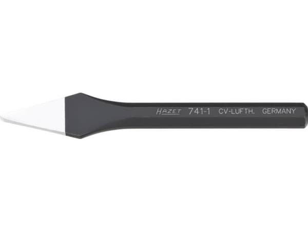 HAZET 741-1, Kall mejsel, Flat mejsel, Metall, 12,5 cm, 4 mm, 68 g