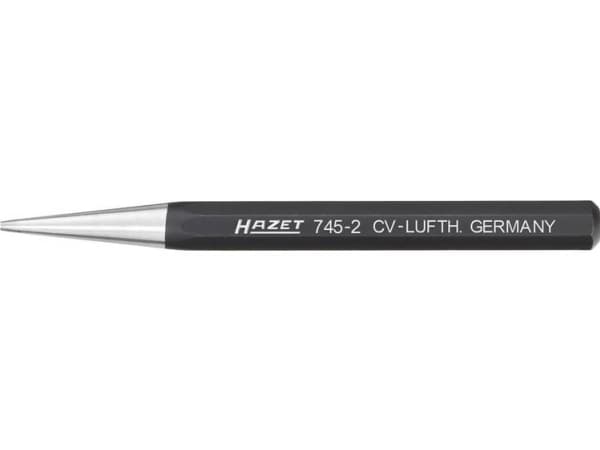 HAZET 745-2, Hålstans, Svart, Silver, Svart, 120 mm, 2 mm, 61 g