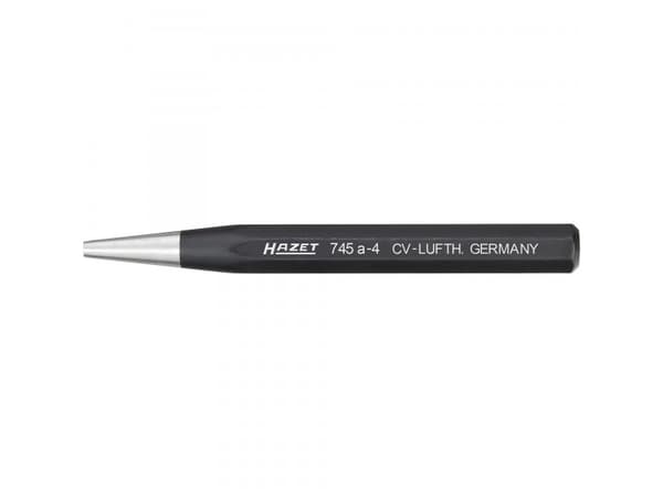 HAZET 745A-2, Hålstans, Svart, Silver, 12 cm, 2 mm, 89 g, 1 styck