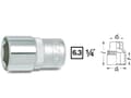 Miniatyrbilde 3 av 4: HAZET 850A-3/8, 1 stykker, 25,4 / 4 mm (1 / 4"), Kromvanadiumstål, 25 mm, 16 g