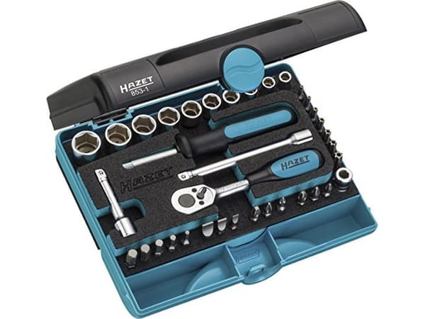 HAZET 853-1, Hylssats, 1/4", Metriska/brittiska, 36 huvuden, 6.3 mm, 1/4"