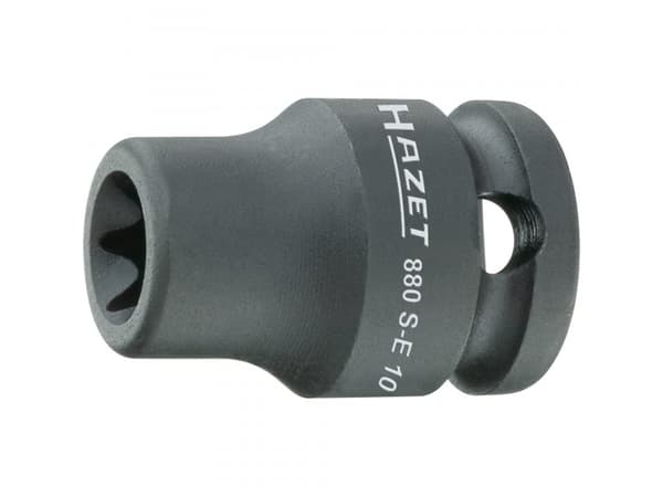 HAZET 880S-E10, Kraftpipe, Sort, 1 hoder, 3/8", Metrisk, Tyskland