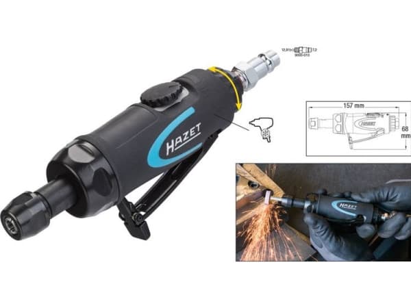 HAZET 9032N-1, Rettsliper, Sort, 25000 RPM, 2000 RPM, 85 dB, 79 dB