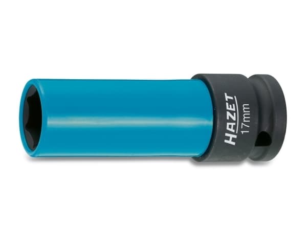 HAZET 903SLG-17, Slaghylsa, Blå, 1 huvuden, 1/2", Metrisk, 17 mm