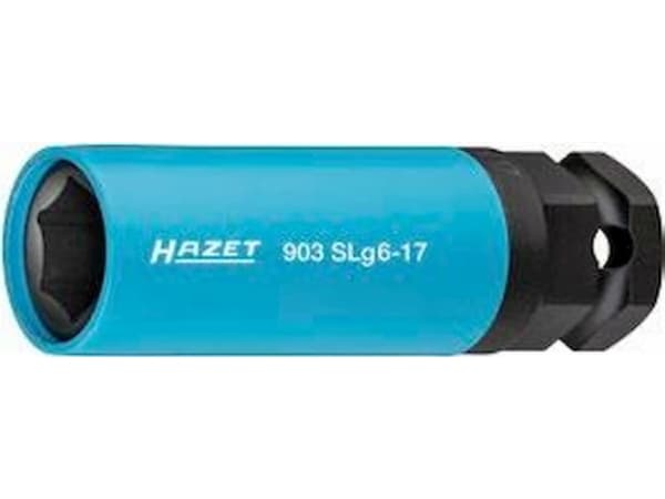 HAZET 903SLG-17, Slaghylsa, Blå, 1 huvuden, 1/2", Metrisk, 17 mm
