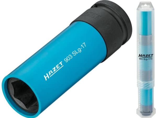HAZET 903SLG-17/3, Kraftpipesett, Blå, 3 hoder, 1/2", Metrisk, 17 mm