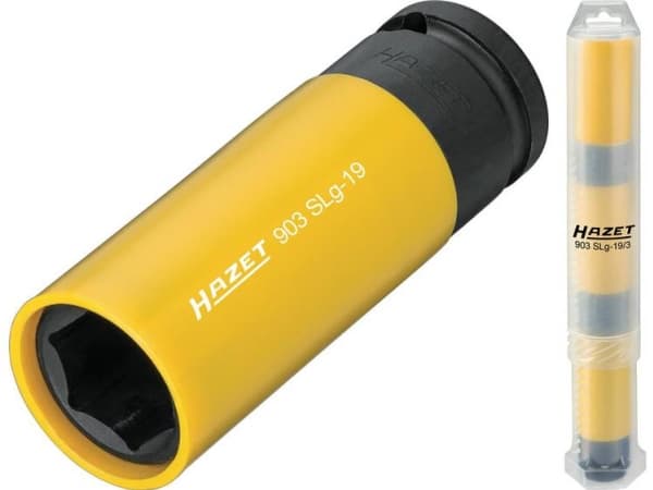 HAZET 903SLG-19/3, Kraftpipe, Gult, 3 hoder, 1/2", Metrisk, 12.5 mm