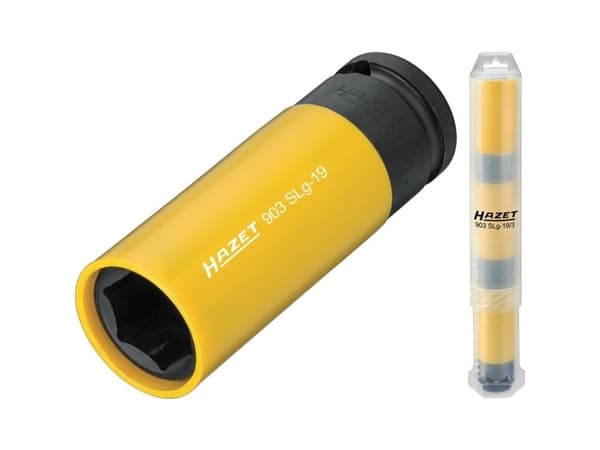HAZET 903SLG-19/3, Kraftpipe, Gult, 3 hoder, 1/2", Metrisk, 12.5 mm