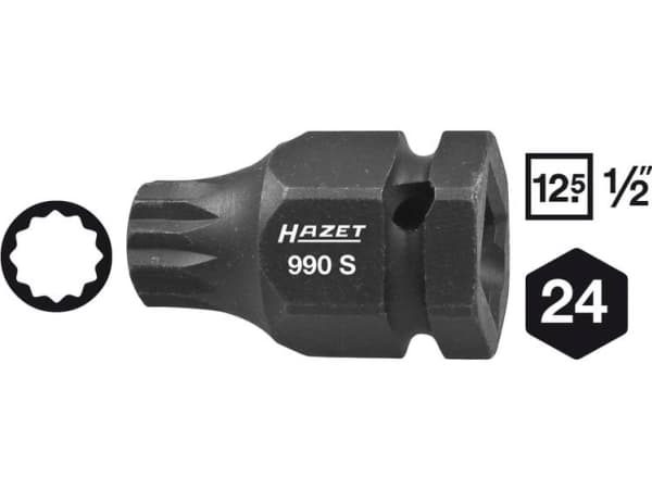 Hazet 990S-18 Multitand (XZN) Virtapistoke 18 mm 1/2 (12,5 mm)