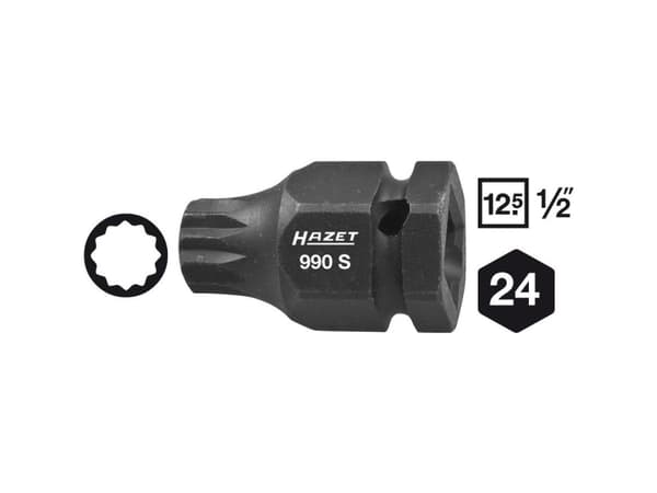 Hazet 990S-18 Multitand (XZN) Virtapistoke 18 mm 1/2 (12,5 mm)