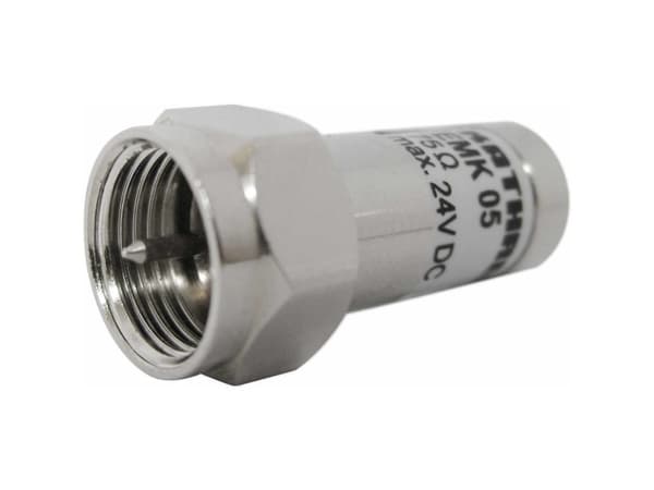 Kathrein EMK 05, F-typ, F, Hankoppling, 75 O, Metallisk, 1 styck