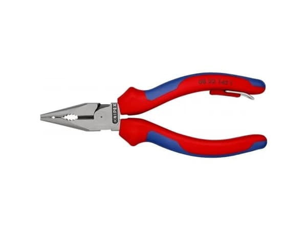 Knipex 08 22 145 T, Nesetang, 8 mm, Blå, Rød, 60 mm, 145 mm, 19 mm