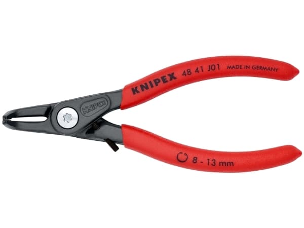 Knipex 48 41 J01, Låseringtang, 1,3 cm, Sort, Rød, 53 mm, 130 mm, 12 mm