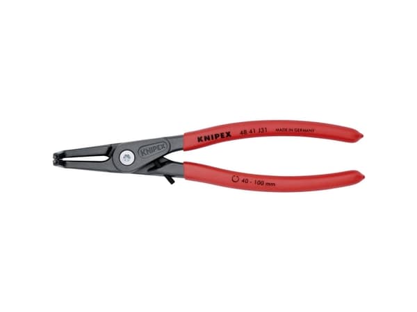 Knipex 48 41 J31, Låsringstång, 10 cm, Svart, Röd, 45 mm, 210 mm, 13 mm