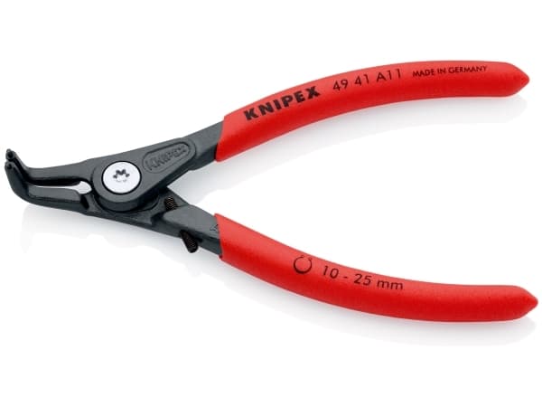 Knipex 49 41 A11, Låseringtang, Kromvanadiumstål, Plast, Rød, 130 mm, 102 g