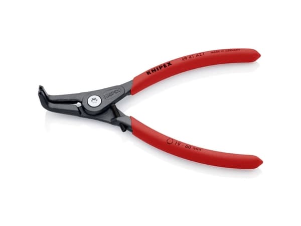 Knipex 49 41 A21, Låseringtang, Kromvanadiumstål, Plast, Rød, 165 mm, 169 g