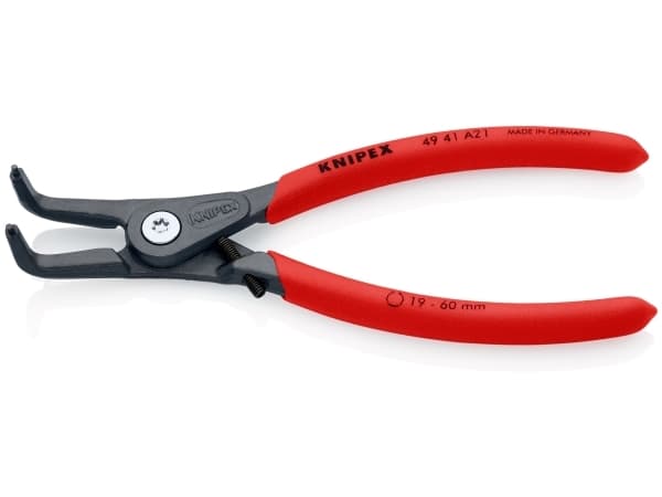 Knipex 49 41 A21, Låseringtang, Kromvanadiumstål, Plast, Rød, 165 mm, 169 g