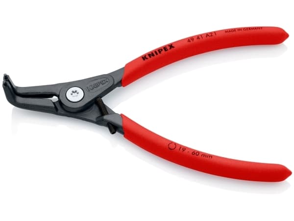 Knipex 49 41 A21, Låseringtang, Kromvanadiumstål, Plast, Rød, 165 mm, 169 g