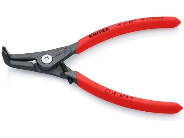 Knipex 49 41 A21, Låseringtang, Kromvanadiumstål, Plast, Rød, 165 mm, 169 g