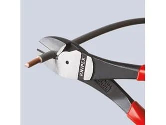 Knipex 74 02 200 T, Avbitertang, 4,2 mm, Kromvanadiumstål, Plast, Blå, Rød, 200 mm
