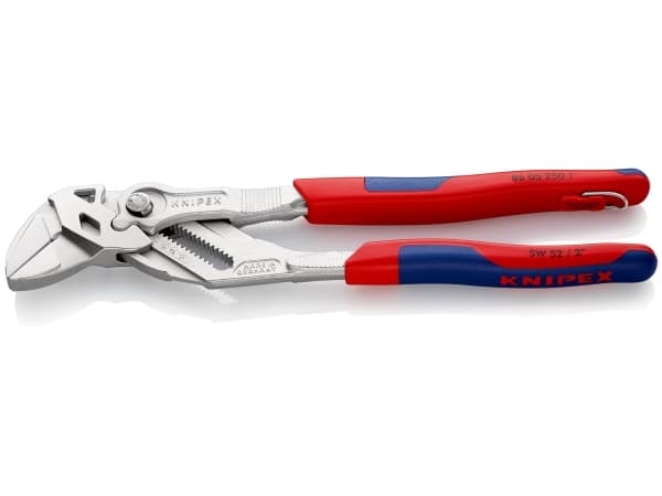 Knipex 86 05 250 T, Crimptang, Kromfarget, Metall, Plast, Blå, Rød, 58 mm, 250 mm