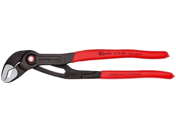 Knipex 87 21 300, Skrutang, 7 cm, 6 cm, Kromvanadiumstål, Metall, Plast, Rød